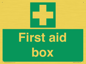 first aid box